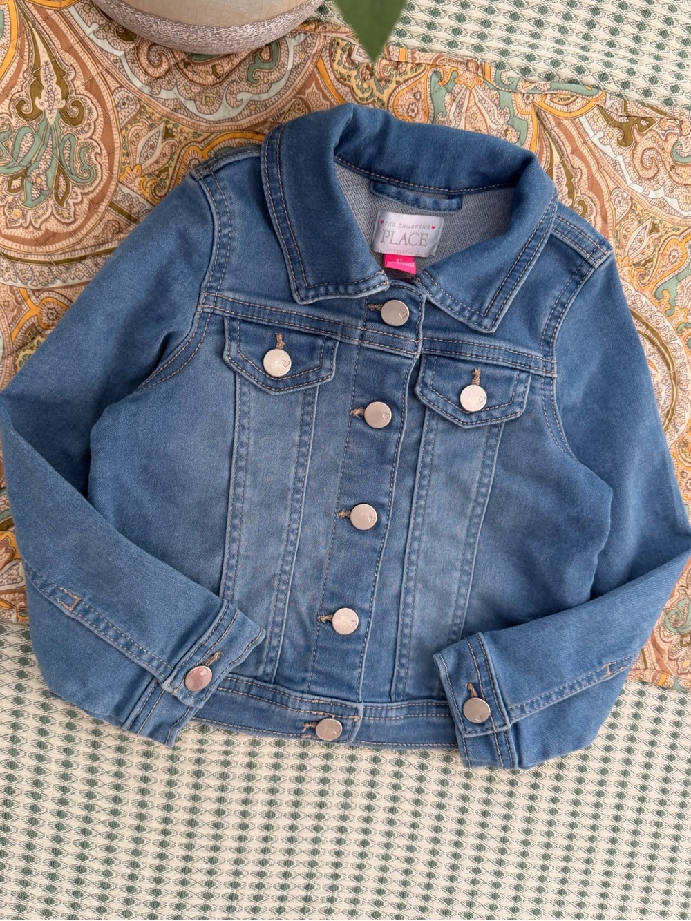 The Children's Place Light Blue Girls' Denim Jacket 3T toddler girl